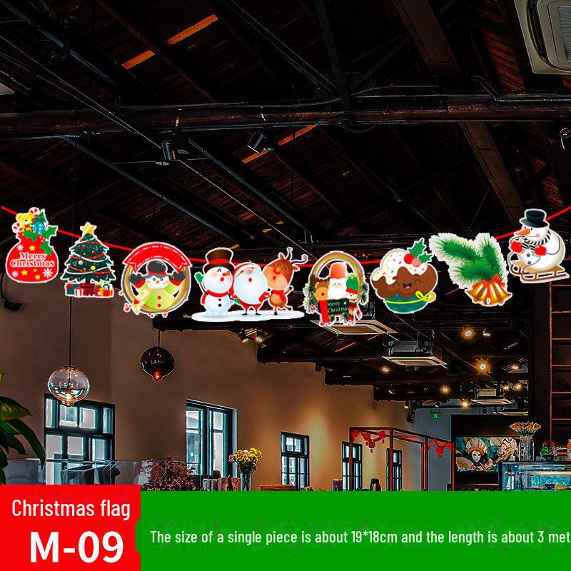 

Рождественские подвесные украшения: Флаги с перекрестным зеркалом для торговых центров, отелей и магазинов