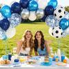 Party Balloon Decoration Set 32/50pcs Includes Latex Balloons Foil Balloons Confetti Balloons and Soccer Ball Balloons for Event Celebration