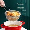304 Stainless Steel Skimmer Fine Mesh Fryer Basket Oil Strainer Noodle Colander