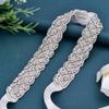 Zircon Bride Belt Women Girdle Wedding Lace-up Belt Fashion Crystal Dress Belt  Gift