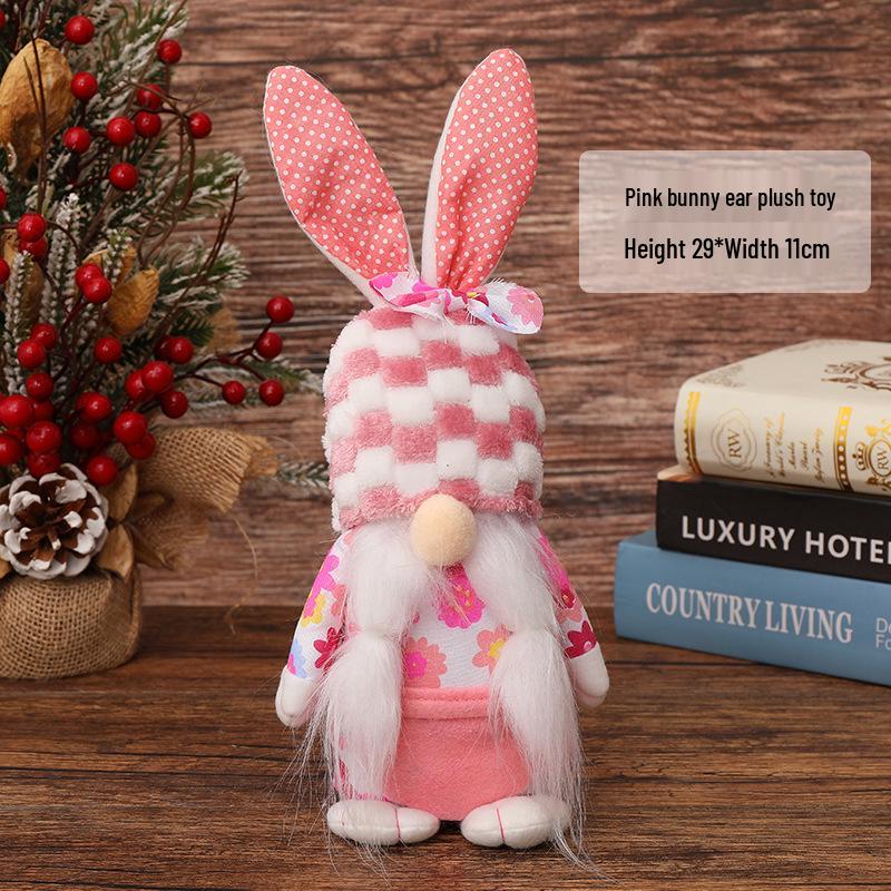 2024 Easter Plush Gnome Ornament with Bunny Ears