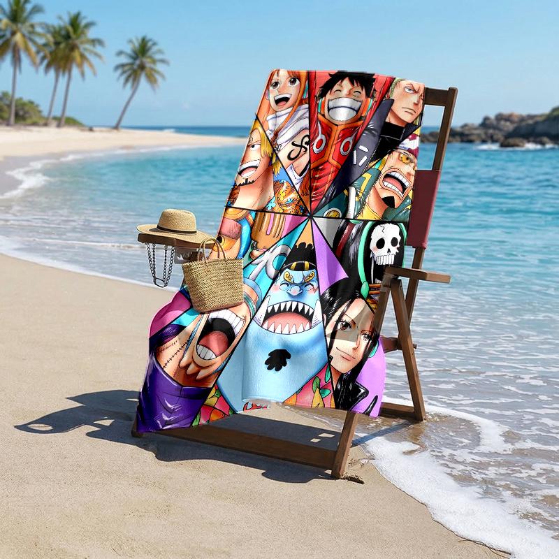 One Piece Fashion Beach Towel: Ideal for Summer Adventures Soft, absorbent and quick drying suitable for swimming and bathing