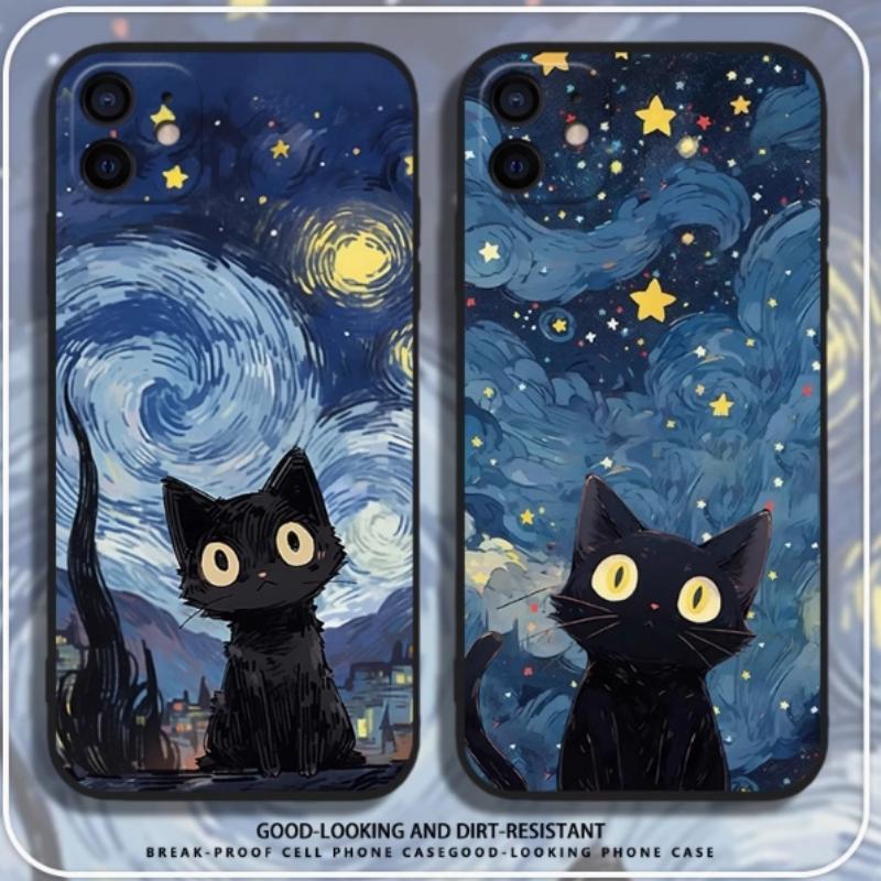 

Парный чехол для Apple Cat для iPhone 10/11/12/13/14/15 Чехлы для телефонов iPhone-11promax