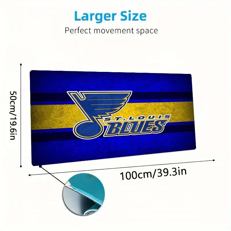 St. Louis Blues Color Mouse Pad Large Gaming Table Cushion Non-slip Laptop Tablet Big Mousepad XXL Mat Mini PC Playmat With Lock Edge