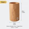 1pc Thickened Kraft Paper Bag Washable Packaging Bag Durable Paper Storage Bag  Home