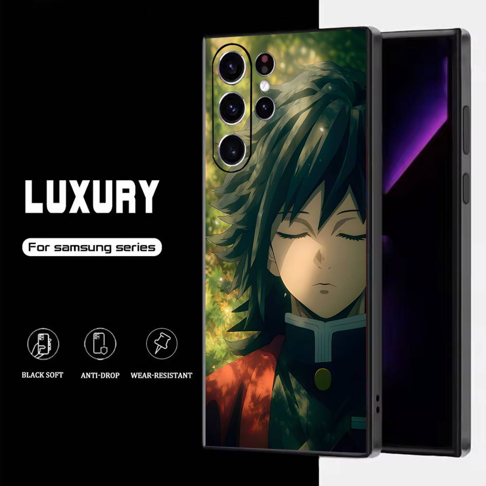 

Чехол для телефона Аниме G-giyu T-tomioka для Samsung S25, S24, S23, S22, S21, S20, S10, Ultra, Plus, Lite, FE, Мягкий Силиконовый Черный Чехол Samsung S23ULTRA5G