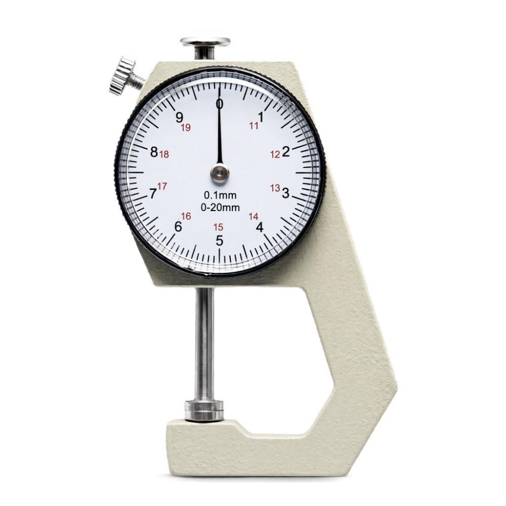 0-20mm Range Thickness Gauge Flat Head Design Flat Head Thickness Gauge  For Leather Measurement