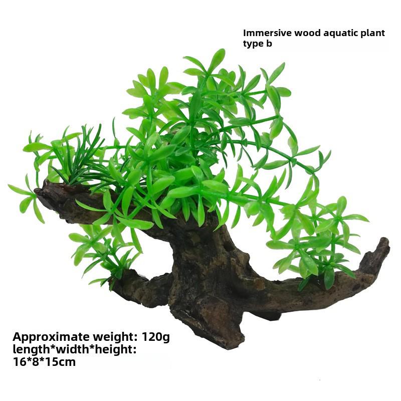 "Simulation Kunststoff Lotus & Wassergras Aquarium Dekoration"