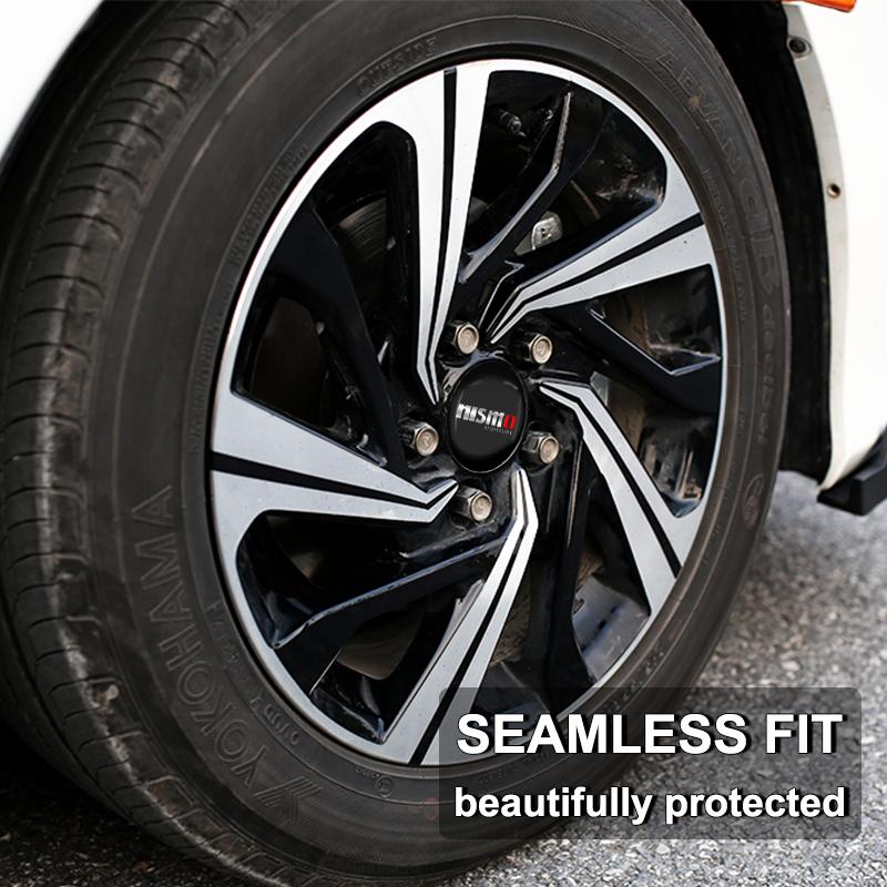 4 Stück 56mm Auto Radmitte Nabenkappe Felgennabe Staubschutzabdeckung Emblem Für Nissan X-Trail T32 T31 Qashqai Tiida Teana Autostyling