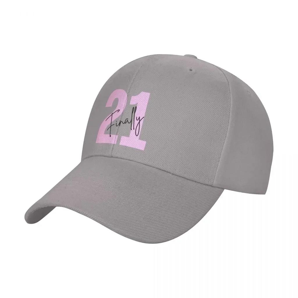 Finally 21, Finally Legal, 21st Birthday Girl Baseball Cap Snapback Cap Dropshipping Trucker Hats For Men Women's