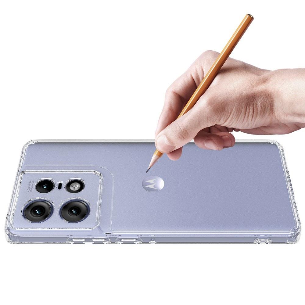 Case for Motorola Edge 50 Pro 5G, Fusion Hybrid, Clear