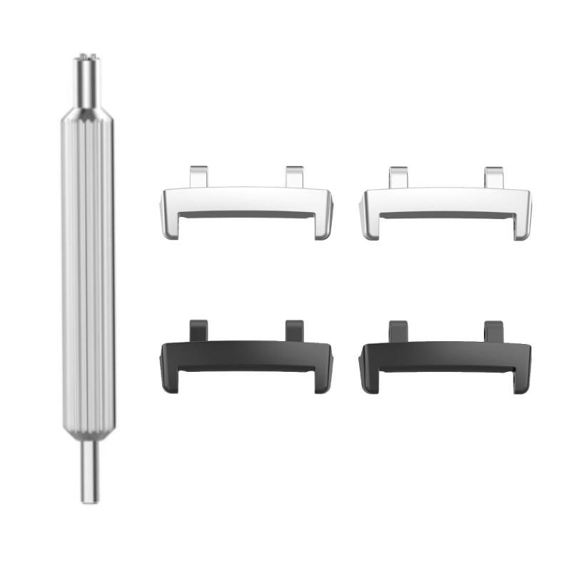 Stainless Steel Connectors Adapter for 22mm Watch Bands Easy to Install and Remove