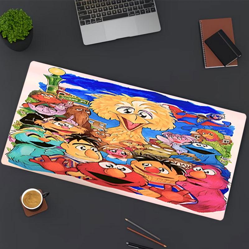Sesame Street Print Mouse Pad, for Keyboard Pad Laptop PC Mat for Office Home Use, Desk Decor, Perfect Birthday Gift for Gamers