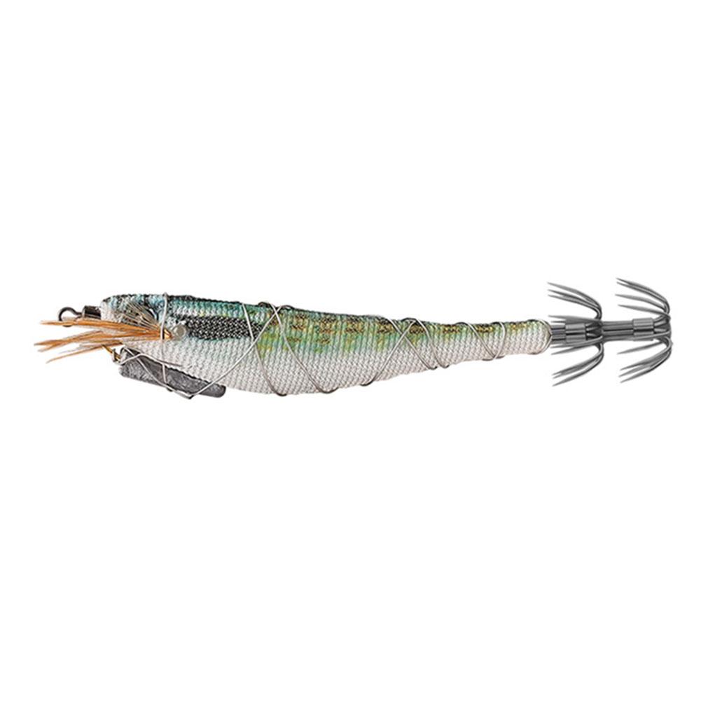 Luminous Wood Shrimp Fishing Lure 12cm 13g Cuttlefish Hard Bait Octopus Lure Artificial Bait for Saltwater Fishing
