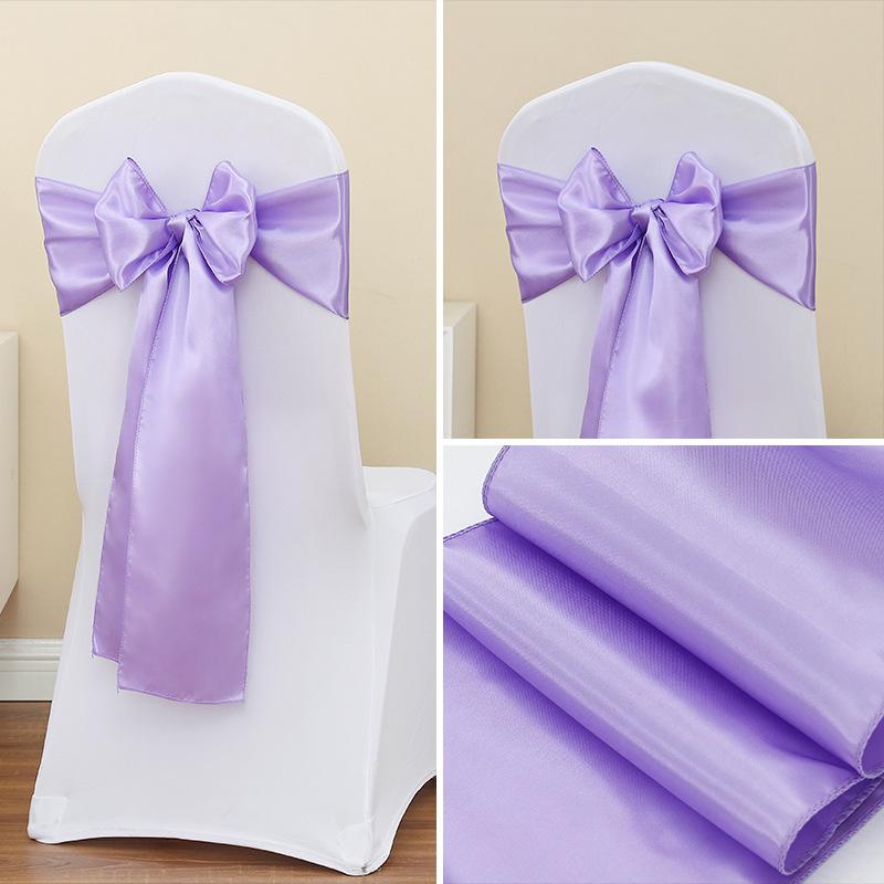 Jedwabna Wstążka Muszka Dekoracje Oparcia Krzesła na Wydarzenia Wesela Imprezy Pokrowce na Krzesła z Akcentem Kokardy Motylkowej