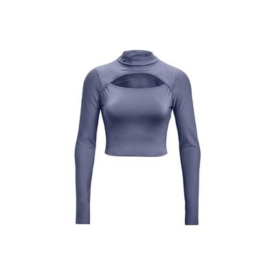Rush Series Solid High Neck Long Sleeve T-Shirt Women Tops Morning-Purple 1374526-767