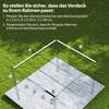 Einziehbare Pergola-Abdeckung, 2,55 x 2,5 m Ersatz-Markisenstoff für 3 x 3 m Gestell, Nur Dach, Braun
