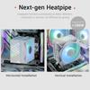 PCCOOLER CPS R400 ARGB Air CPU Cooler, 4 Next-Generation Heat Pipe Air Cooler, Hydraulic Bearing 2200RPM High Pressure 92mm Fan, 180W TDP CPU Air Cool