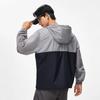 Li-Ning Einfarbiger Windbreaker mit Kapuze und halbem Reißverschluss, Langarm, Herren Oberbekleidung AFDT545-3