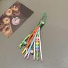 Vibrant Handmade Keychain Weaving Keyring Ornament Decorative Phone Bag Charm for DIY Enthusiasts And Fashion Lovers