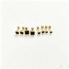 Titanium Steel Four-Leaf Clover Threaded Ear Bone Studs with Drip Oil - Simple & Versatile for Women