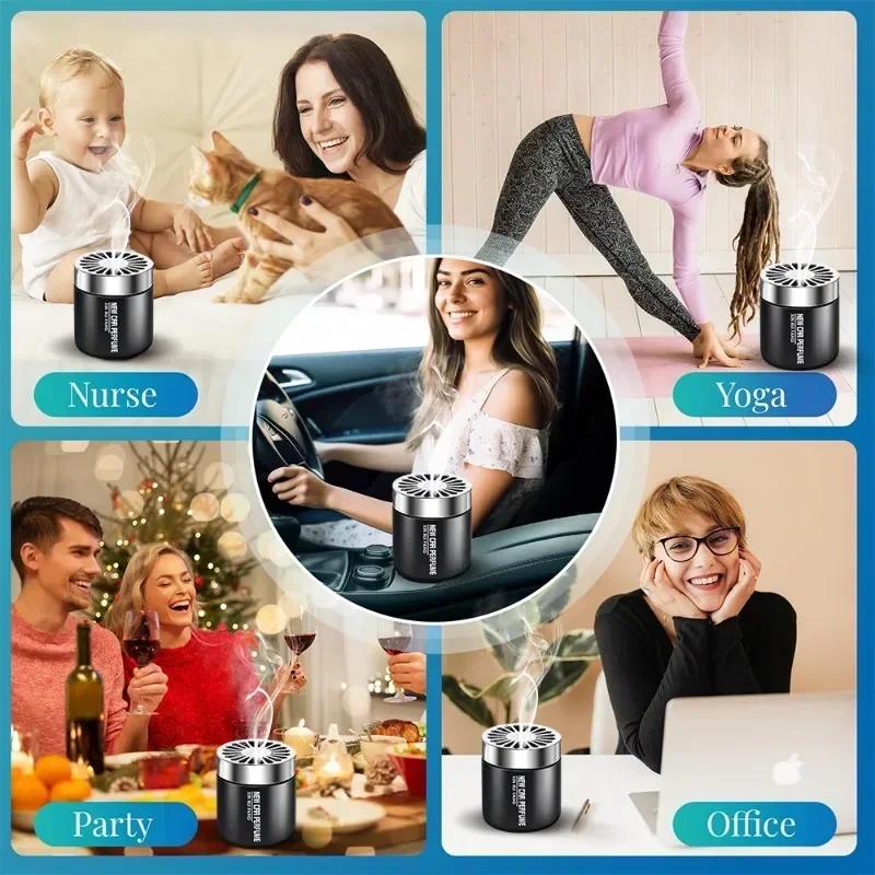 High-grade Car Solid Balm Aromatherapy Perfume Air Fresherner Deodorizer Natural Plant Extract Car Long Lasting Perfume Diffuser