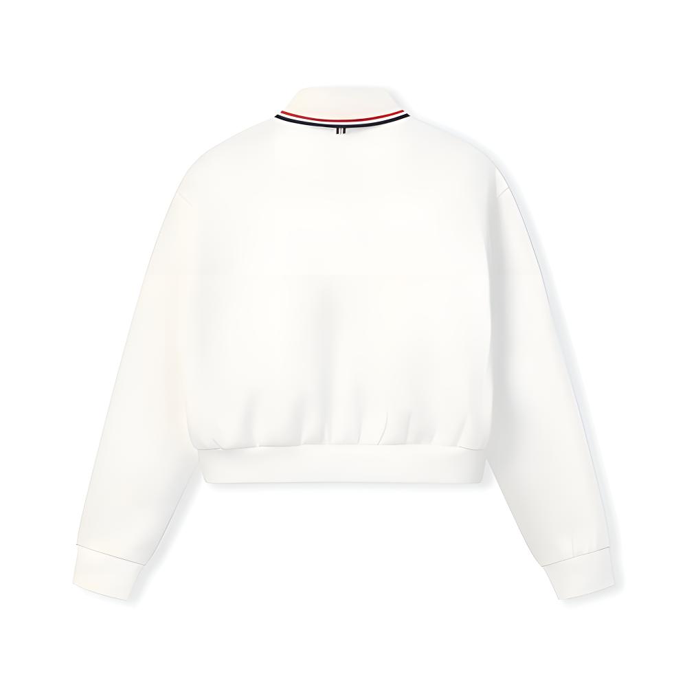 Fila Heritage Fashion Classic Simple Casual Comfortable Versatile Jacket Women Jackets Cloud-White F11W628504FWT