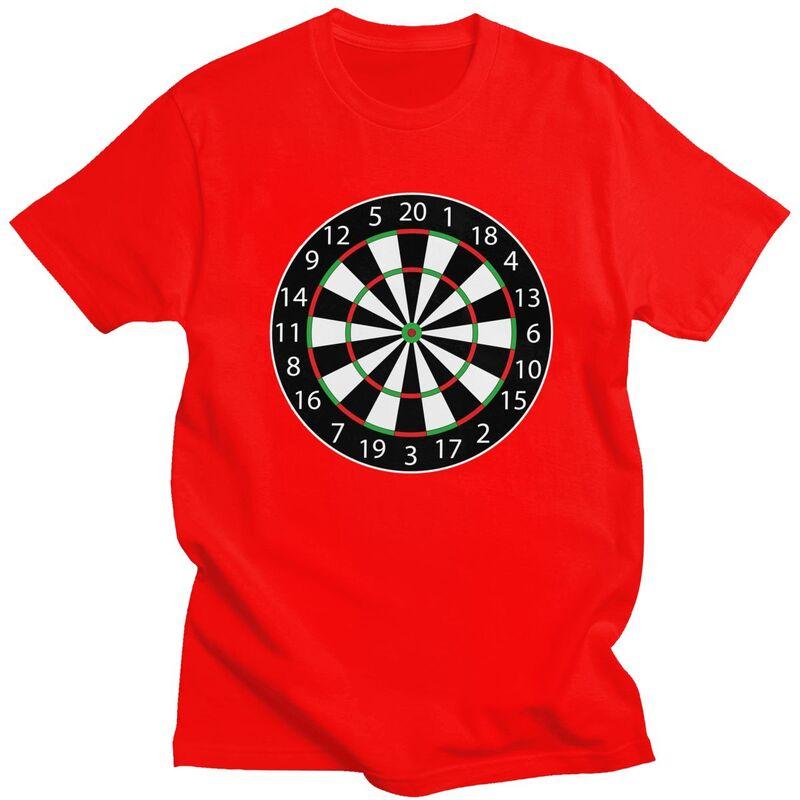 Custom Darts Board Arrow Target T Shirts for Men Pure Cotton Tees Tshirts ShortSleeve Fashion Tshirt Clothing S