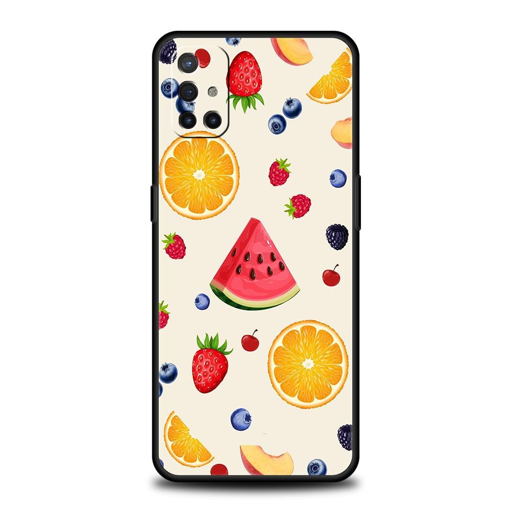 Fruit Juice Flower Pattern Phone Case For OnePlus 13 12 11 10 9 8 7T Pro 13R 12R 10R 9RT 8T Nord N200 2T CE 2 3 5G Lite Cover
