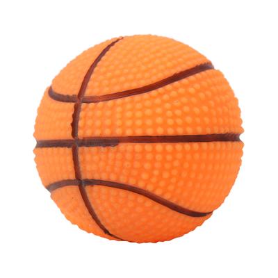 1PC Pet Training Playing Chewing Sound Ball Dog Puppy Squeaky Toy(Basketball)