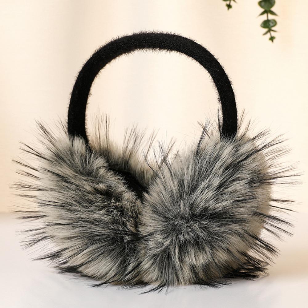 Solid Color Imitation Fur Plush Earmuffs Folding Foldable Ear Cover Fashion Ear Mask  Riding