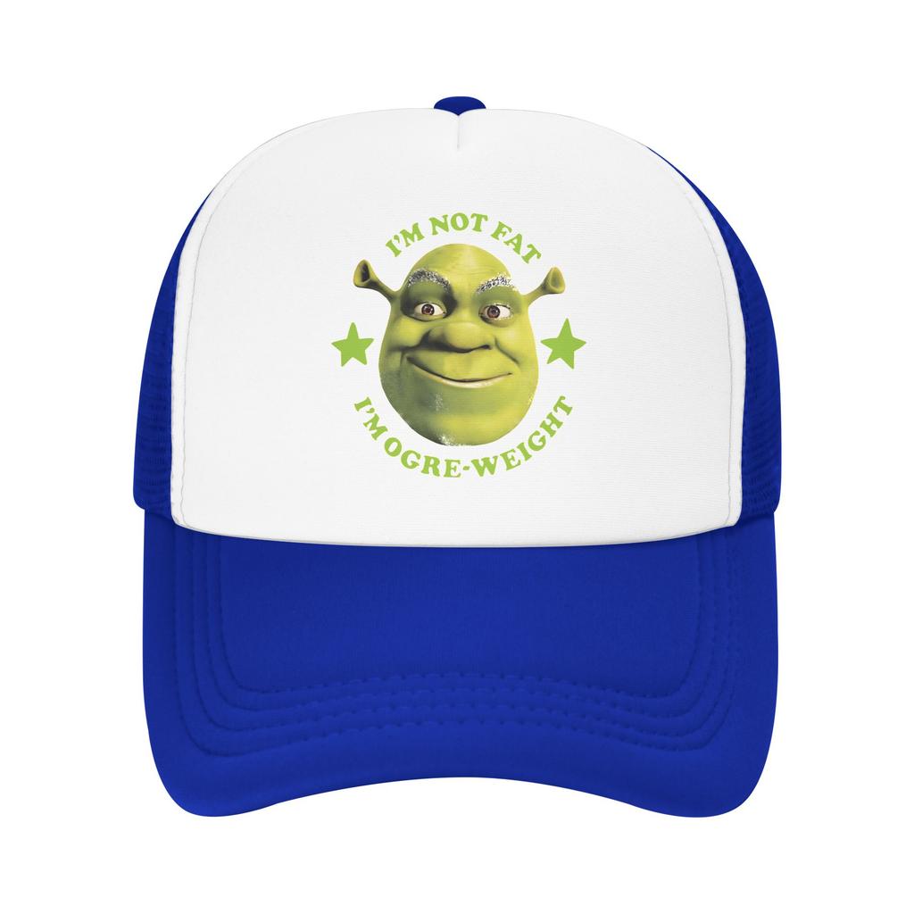 Funny Green Meme Swamped Shrekes Vintage Cartoon Mesh Sun Cap Outfit for Men Women Adjustable Baseball Cap Mesh-Back Summer