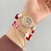 Zinc Zinc Alloy Quartz Bracelet Wristwatch Ethnic Timepiece Hand Chain New Star Heart Bracelet  Gift