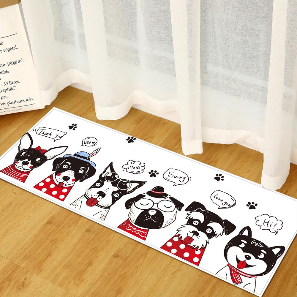 Water Absorption Non-Slip Entry Door Mat Toilet Kitchen Floor Mat Bedroom Living Room Carpet