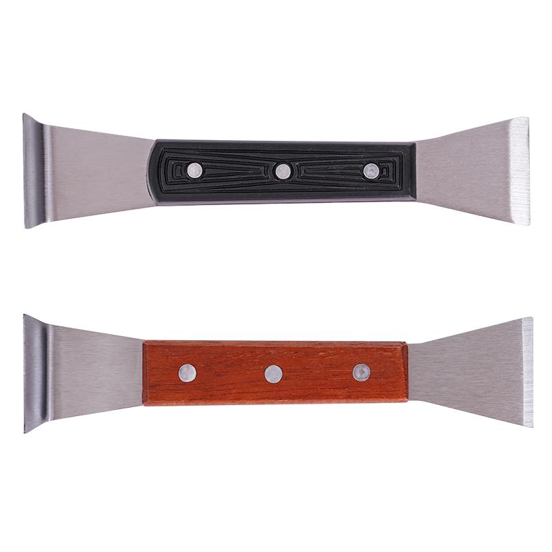 Stainless Steel Beekeeping Cleaning Knife Half Bending Scraper Bee Frame Lifter Scraper Beekeeping Beehive Scraping Tools