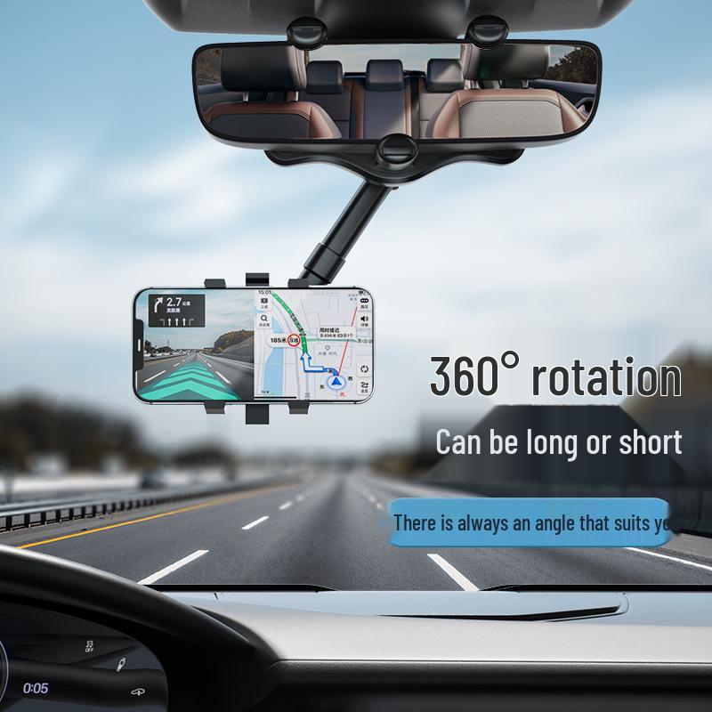 360° Multifunctional AR Navigation Car Phone Holder for Rearview Mirror