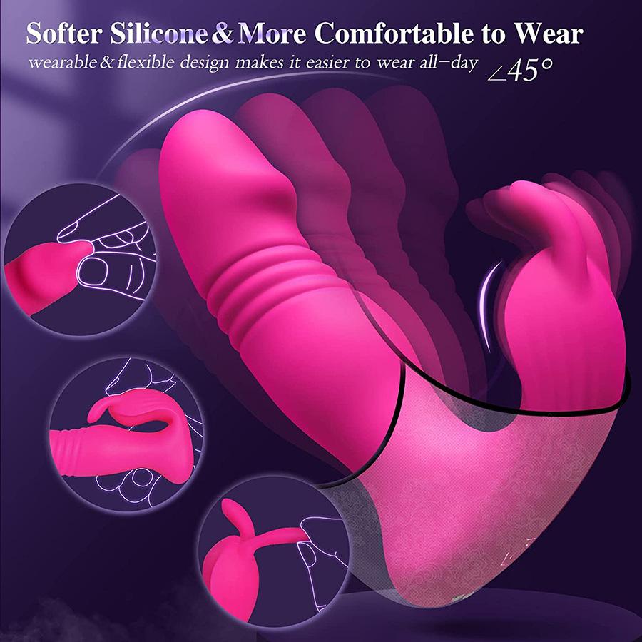 Adult Sex Toys App Remote Control Wearable Vibrator Adult Toys with Vibrating Rabbit Ears