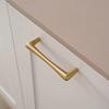 High Quality Gold/Silver Cabinet Pull Solid Smooth Furniture Handles Alloy Durable Drawer Knob for Cabinet Wardrobe Drawer