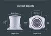 Ten-Second Manual Dehydrator: Compact, Unique Spin Dryer for Student Dorms (Non-Crank, Hand-Pull Rope Design)