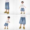 Boys' Cartoon Embroidered Denim Shorts