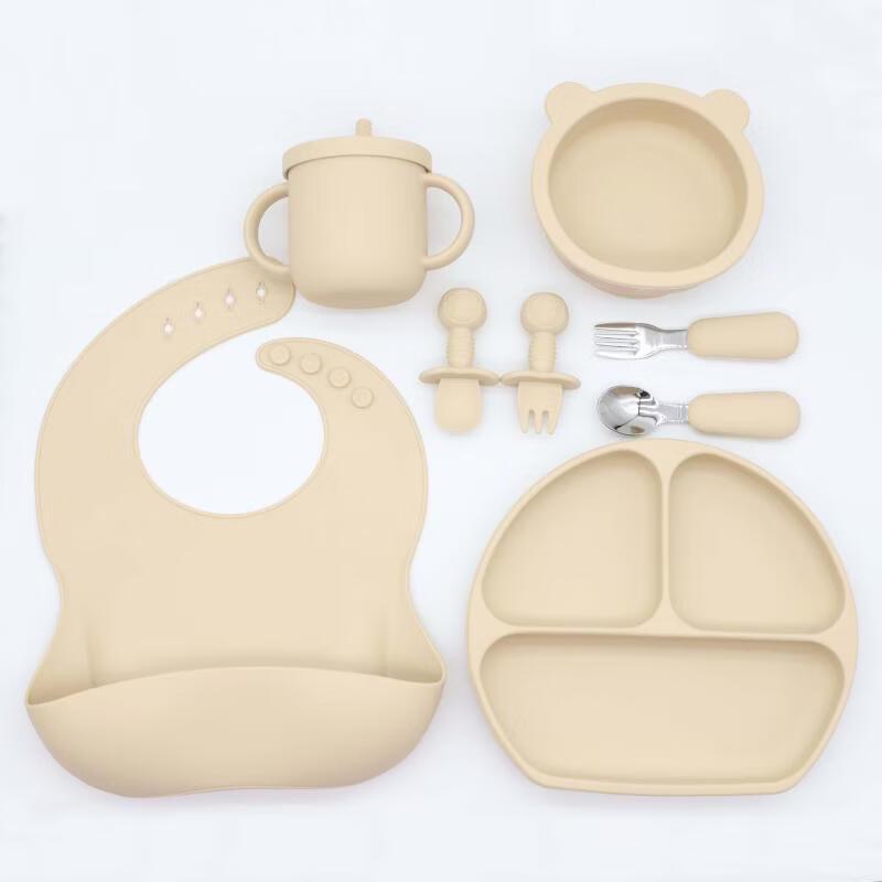 

Ru Han Silicone Bear Kids Feeding Set