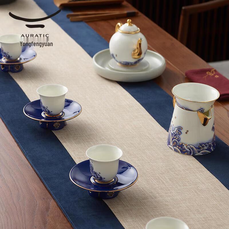Yongfengyuan Pearl of the Sea 12-Piece Ceramic Tea Set