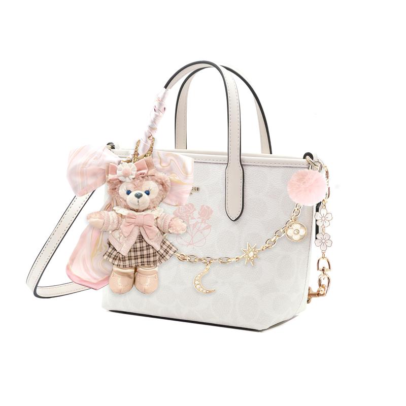 COACH handbag [Customized bag] City 15 detachable shoulder strap Tote bag Tote bag shopping coated Rose Shirley Rose Basic Package (Bag + Dust Bag)