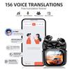 In-Ear Stereo Sound Bluetooth Earphones with Touch Control Color Screen Charging Case Portable Wireless Headsets AI Intelligent Translation