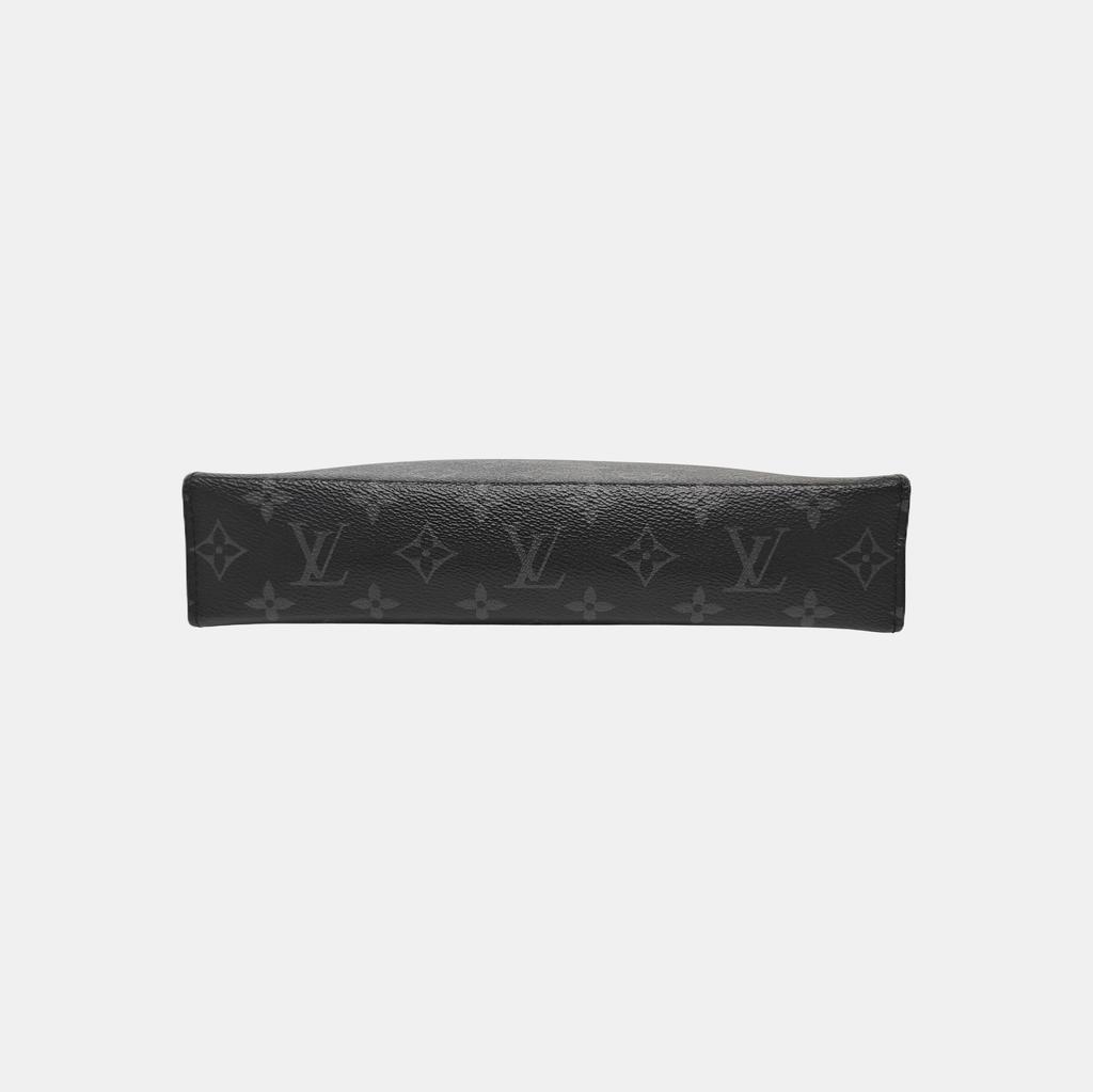 [Usado] Louis Vuitton Pochette Voyage MM 'Lona Monograma Eclipse Preta' - Muito Bom #17BI1V2