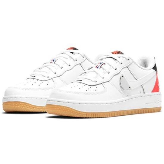 

Nike Air Force 1 LV8 1 HO20 x NBA Low White Bright Crimson - CT3842-101 білий
