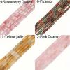 1 filo/sacchetto 9x4mm cilindrico nodo di bambù tubo tondo opale giada perline di pietra sciolte per realizzare collane e braccialetti fatti a mano fai da te