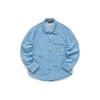 Solid Color Logo Patch Corduroy Jacket Unisex Jackets Light-Pink Blue F51U149702F-LB