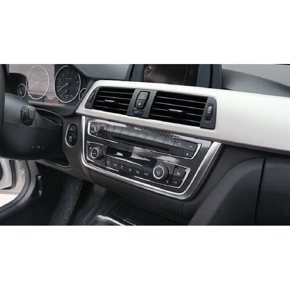 For BMW 3 4 Series 2013-2019 Matte Silver Central Console CD Button Cover Trim
