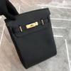 Borsa a tracolla larga intrecciata per petto in pelle di mucca Togo, zaino diagonale semplice e alla moda, strato superiore